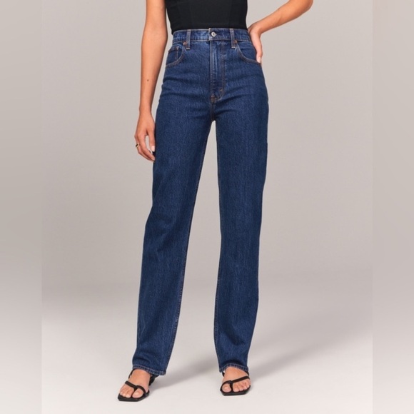 Abercrombie and Fitch the 90” straight ultra high Rise size 31/12R - Picture 1 of 12